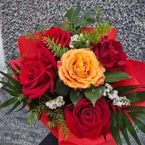 Букет с рози