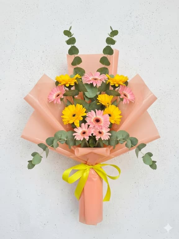 Букет мини гербери