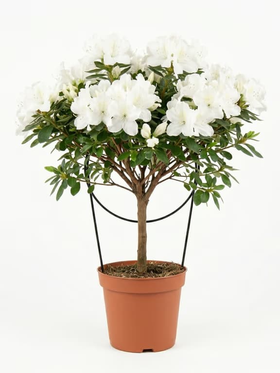 дървовидна азалия бяла