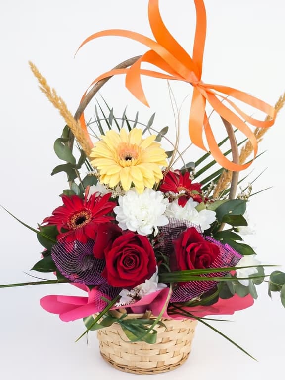 кошница с цветя