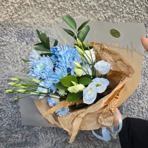 Букет в синьо