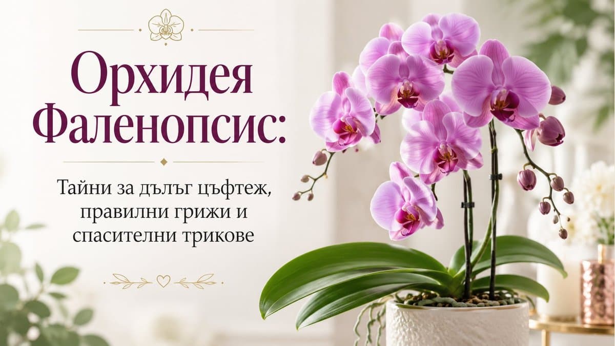 Цъфтяща розова орхидея Фаленопсис в саксия – грижи за дълъг цъфтеж