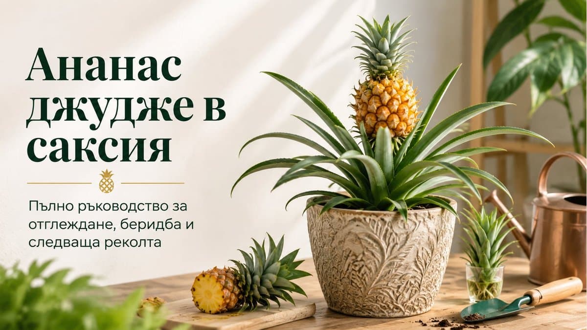 Джудже ананас в саксия - грижи и особености