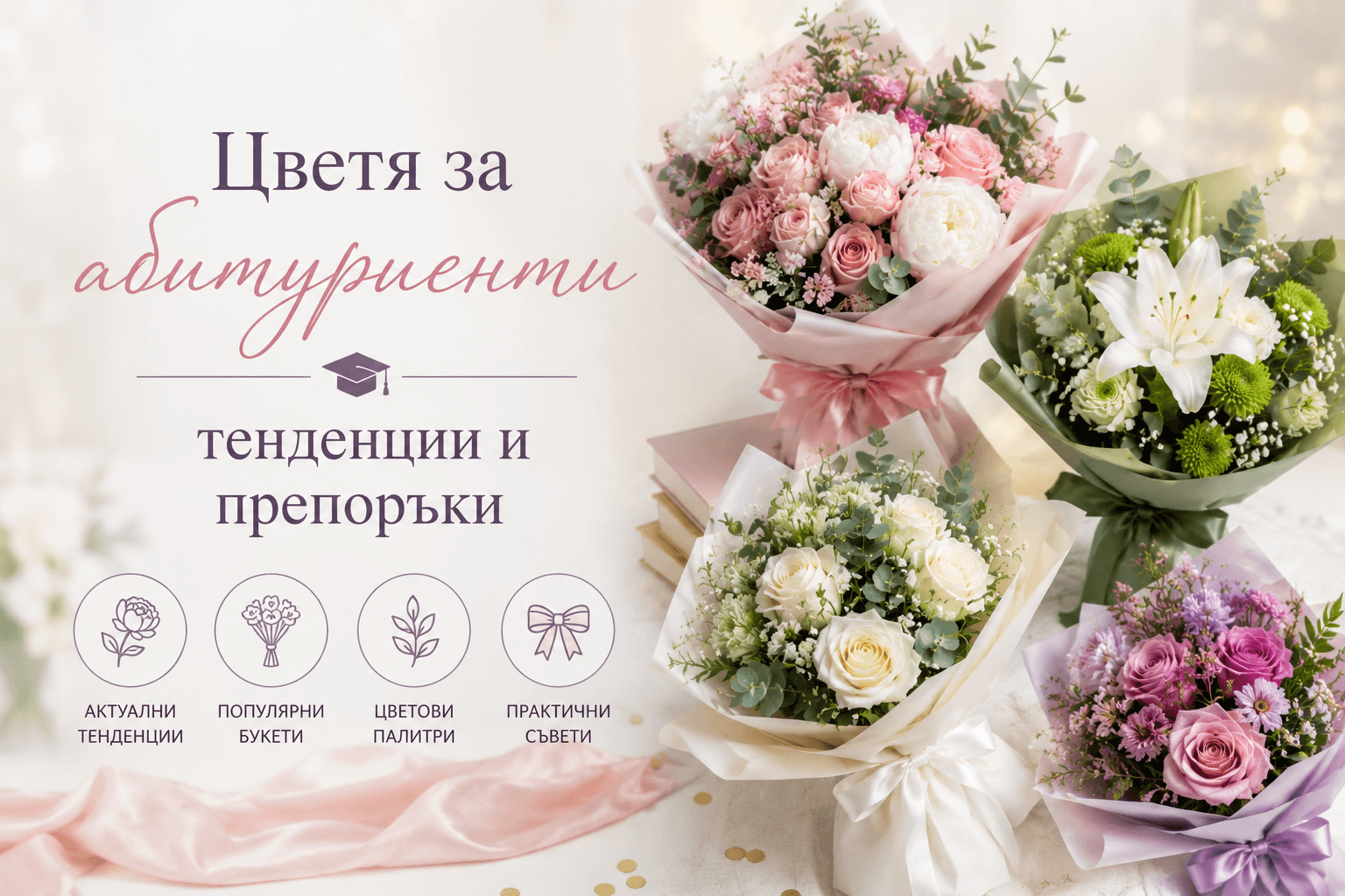 изберете цветя за абитуриент