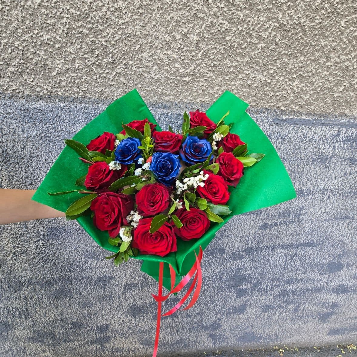 Букет във формата на сърце