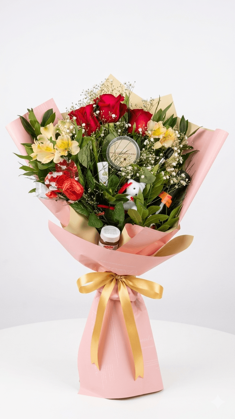 Букет с подаръци