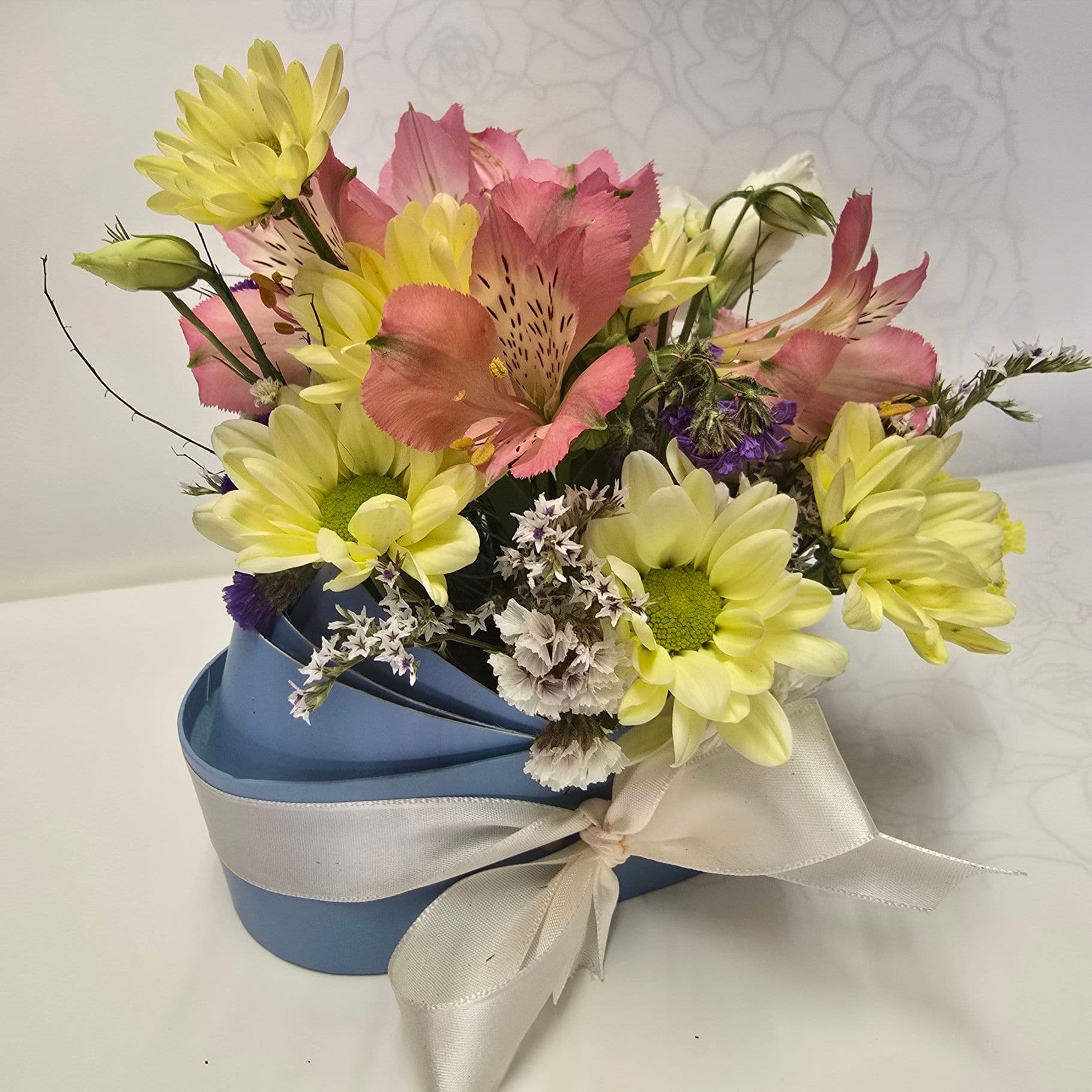 Цветя в бебешка количка